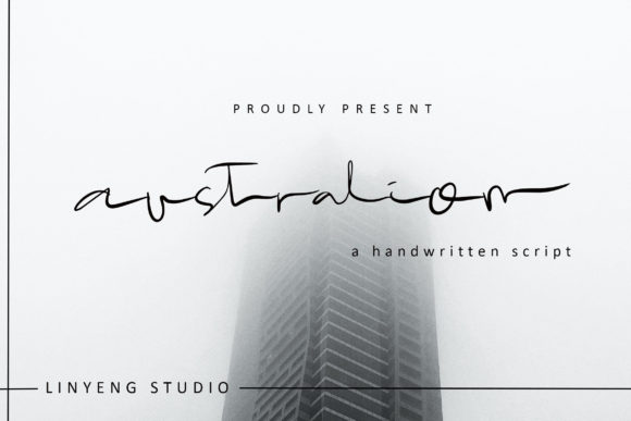 Australion Font: A Chic Script for Handmade Labels