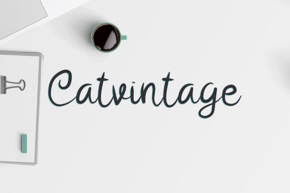 Catvintage: A Charming Script Font for Handmade Brands