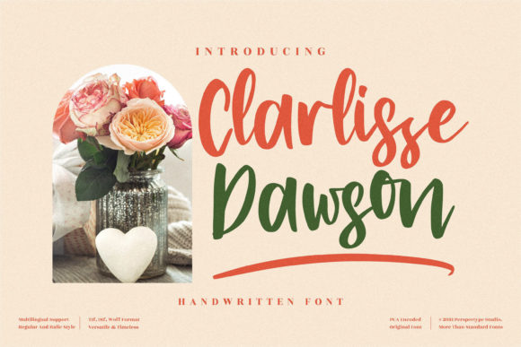 Clarlissa Dawson: A Script Font for Campaign Visuals