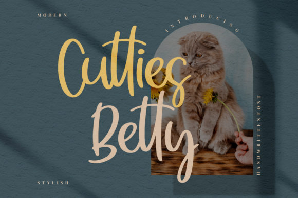 Cutties Betty: A Charming Script Font for Handmade Brands