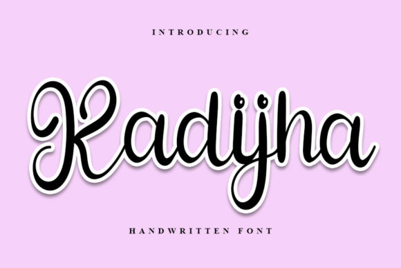 Elevate Editorial Design with the Kadijha Script Font