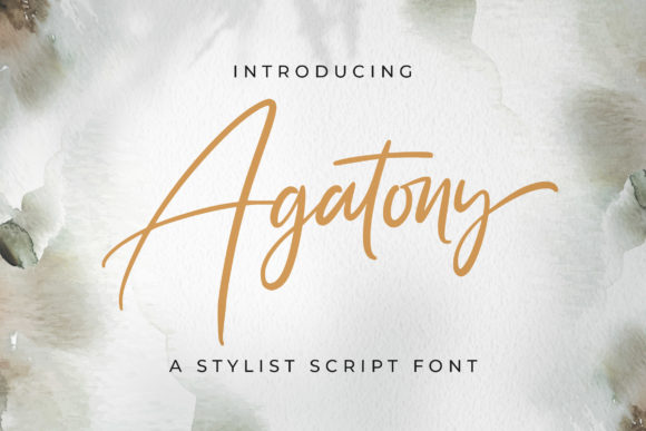 Elevate Your Brand with the Agatony Script Typeface
