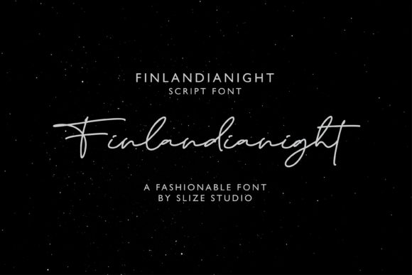 Finlandianight Font: Elegant Script for Handmade Brands
