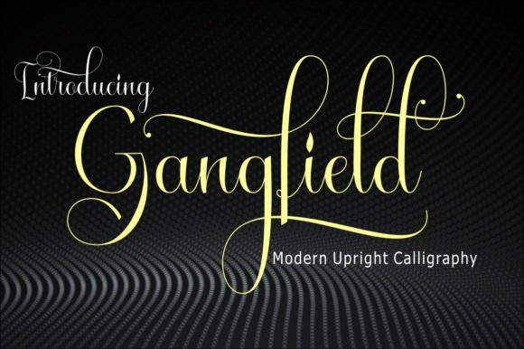 Gangfield: A Handwritten Font for Crafters
