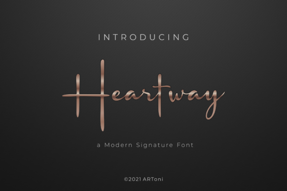 Heartway: A Handwritten Typeface for Editorial Warmth