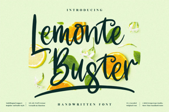 Lemonte Buster: The Script Font That Refreshes Your Brand