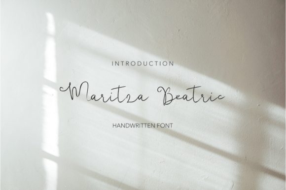 Maritza Beatric: A Refined Script Font for Editorial Design