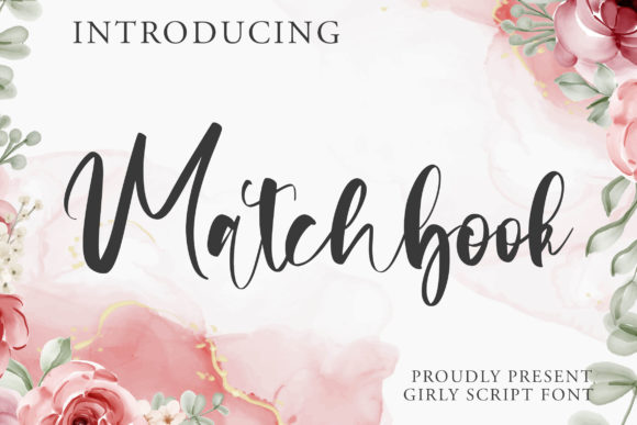 Matchbook: A Refined Script Font for Editorial Elegance