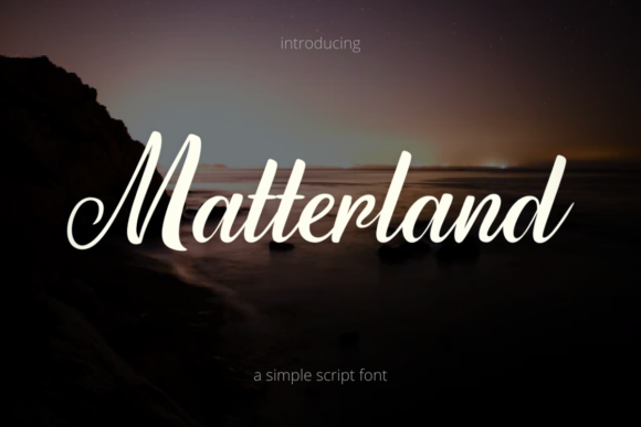 Matterland: The Handwritten Font That Brings Crafts to Life