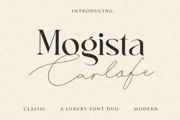 Mogista Carlofe: A Versatile Serif and Script Font Duo