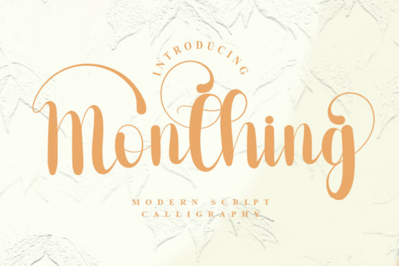 Monthing: A Script Font That Elevates Small Business Branding