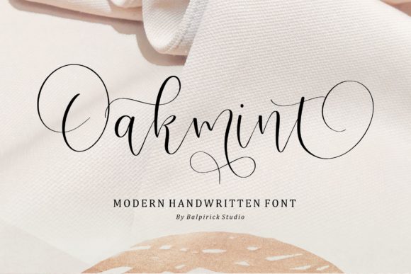 Oakmint: A Refined Script Typeface for Editorial Elegance