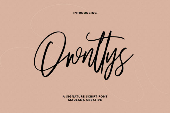 Ownttys: A Script Font That Elevates Small Business Branding