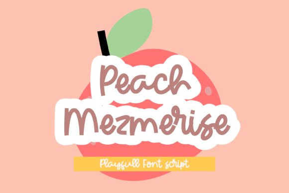 Peach Mezmerise: A Handwritten Script Font for Editorial Design