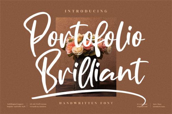 Portofolio Brilliant: The Script Font That Elevates Small Brands