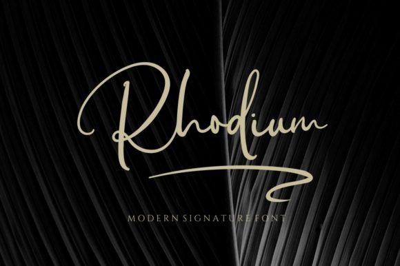 Rhodium Script Font: Elevate Your Campaign Visuals