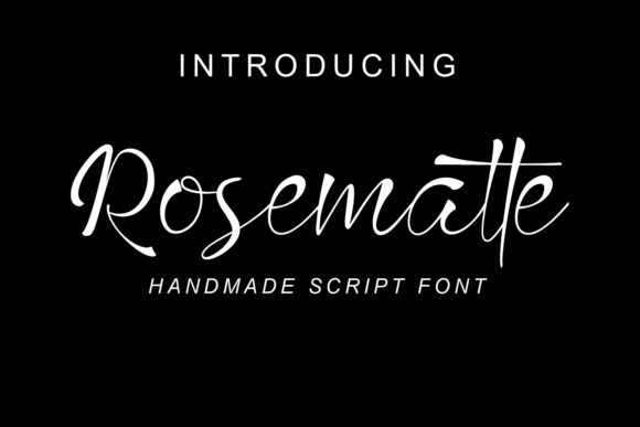 Rosematte: A Playful Script Font for Editorial Design