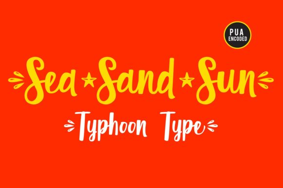 Sea Sand Sun: A Whimsical Script Font for Handmade Brands