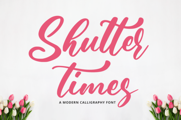 Shutter Times: A Romantic Script Typeface for Editorial Design