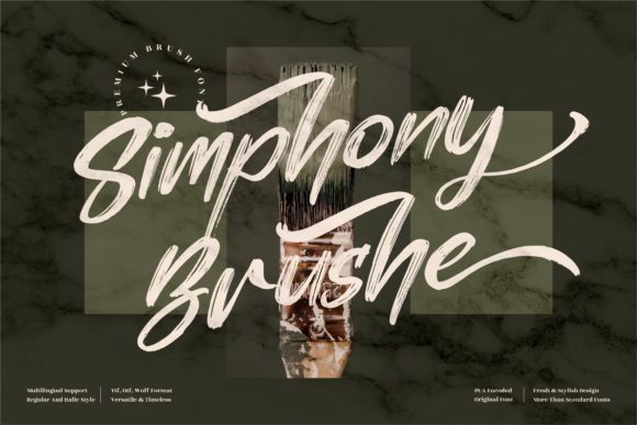 Simphony Brushe: A Refined Script Font for Editorial Design