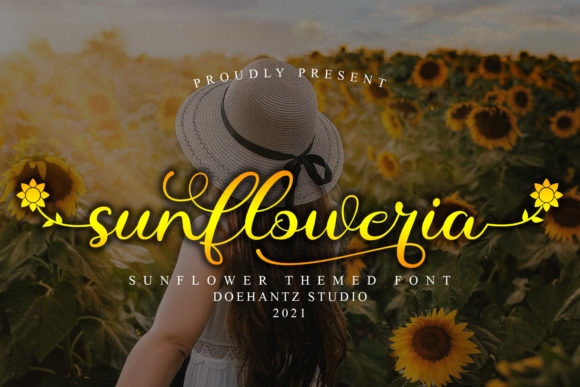 Sunfloweria: A Vibrant Script for Bold Branding