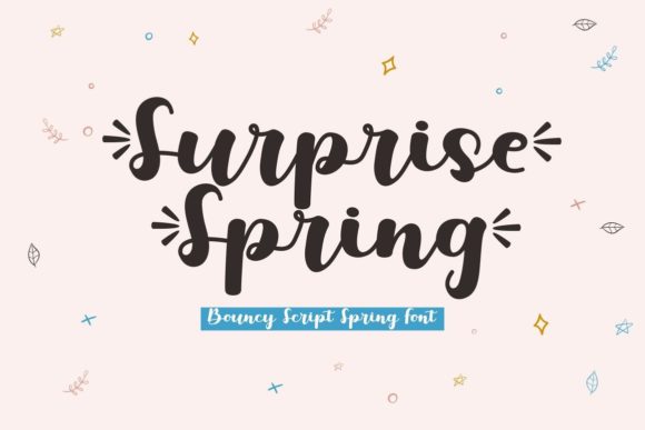 Surprise Spring: A Whimsical Script Font for Web Design
