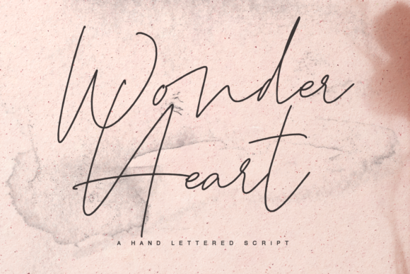 Wonder Heart: A Script Font for Editorial Elegance